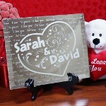 Give the love of your life all your love & affection with our romantic heart plaque featuring the many ways to say I Love You from around the world each and every day. This attractive Valentine Mirror Plaque is a thoughtful and elegant way to express your love whether you are near or far. 