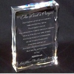Honor the Lord and proudly display the Lords Prayer in your home with this uniquely Engraved Lords Prayer Keepsake. This beautiful keepsake is a wonderful housewarming gift for a newlywed couple or family. 