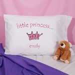 Your Little Princess will enjoy bedtime with her cute Personalized Pillow Case. Sweet Dreams and a comfy pillow will make nighttime restful. Our Personalized Pillowcase is available on our premium 55/45 Cotton Poly Blend for strength and durability Pillowcase. Made in the USA. Pillowcase fits any standard/queen sized pillow and measures 20" x 32" with 180 TPI. Soft to the touch. Machine Washable. Includes FREE Personalization! Personalize your Little Princess Pillowcase with any name.