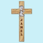 A boys Baptism, Christening or First Communion are all important events in his life. Create his very own Personalized Praying Boy Wall Cross to place in this room. Our Personalized Wall Cross looks great and celebrates this joyous time. 