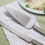 Personalized Wedding Cake Server and Knife Set - Engraved Wedding Cake Serving Set The cutting of the cake is one of the most photographed events during the wedding reception. The Engraved Wedding Cake Serving Set looks stunning photographed next to the wedding cake. Our finely engraved Personalized Wedding Cake Server & Knife Set prepares the Bride & Groom for the many days of caring for one another along with the sharing of good food & love. 