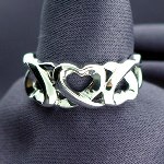 Celebrate a special occasion or celebration with our Tiffany style multi heart ring. Available in a variety of sizes.