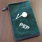Your Dads golf bag will be looking great round after round with his own Personalized Golf Towel sporting his initials. An Embroidered Golf Towel makes a great personalized golf gift for any time of the year. This thick and robust towel makes any golf bag look like a pro. 