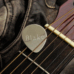 "Pick" this unique personalized item for your favorite strummer! Whether theyre a rocker, a metal head, or a country music fan, theyll love this personalized solid sterling silver guitar pick. Not just a display piece, this is a real pick that can be used for making music! Ideal for the career musician or anyone who has a penchant for playing the guitar or banjo. Personalization makes it uniquely theirs! Measures 1 1/8" x 1". Personalize with one line up to six characters.