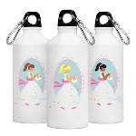 Keep the bride and her attendants hydrated with our cute and colorful personalized Goin’ to the Chapel Water Bottle series. They make great bridesmaids gifts they’ll use again and again. Complete with a sturdy cap and convenient clip, these personalized 20 ounce aluminum water bottles include a pretty image and name of the recipient written in script. 