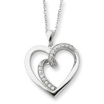 The Heart - Jewelry that will open a window for others to see what is in your heart. Celebrate a special occasion and share your heart with our 18" sterling silver hear necklace. 