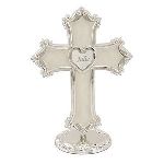 This beautiful silver cross makes a beautiful keepsake for any religious occasion. Perfect for baptisms, christenings, communion or confirmation, this gift will truly be treasured for many years, especially when engraved with the recipients name. Cross stands 7 1/4" tall. 
