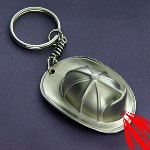Show your appreciation to a favorite fireman, celebrate a special graduation, retirement or birthday. Silver Tone Helmet Keychain. Keychain dimensions: 1 3/8" x 2". 