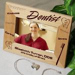 Do you know someone who is graduating from Dental School or perhaps you have a favorite Dentist you would like to give an Appreciation Gift to. Our Personalized Dentist Picture Frame is sure to be well received and look great in their dental office. The perfect Personalized Gift for a special dentist.