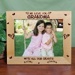 Our personalized picture frame is a perfect personalized gift for Grandma, Mom or Nana. Our Personalized Family Picture Frame for Mom or Grandma is perfect for Mothers Day, Christmas & Grandparents Day. What better way to say We Love You than with a Personalized Grandma Picture Frame.