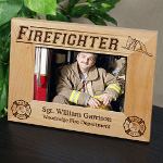 Life as a modern day firefighter is one of challenges and achievements. Proudly display a photograph of your favorite firefighter in this Unique Firefighter Picture Frame. An extremely affordable personalized gift that Mom, Dad, Grandma and Grandpa will love forever. Showcase your new graduation photograph in this beautifully engraved picture frame. Fathers Day, Retirement Gifts, Graduation, Birthday