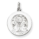 Sterling Silver My Confirmation Charm is a keepsake gift idea for someone making their Confirmation. A gift that will be cherished forever. Choose between the two styles. Necklace Information: This 925 sterling silver rolo chain works well with any of our pendants. Necklace is 2.13mm. Fits in bail opening 2.28mm and larger. 